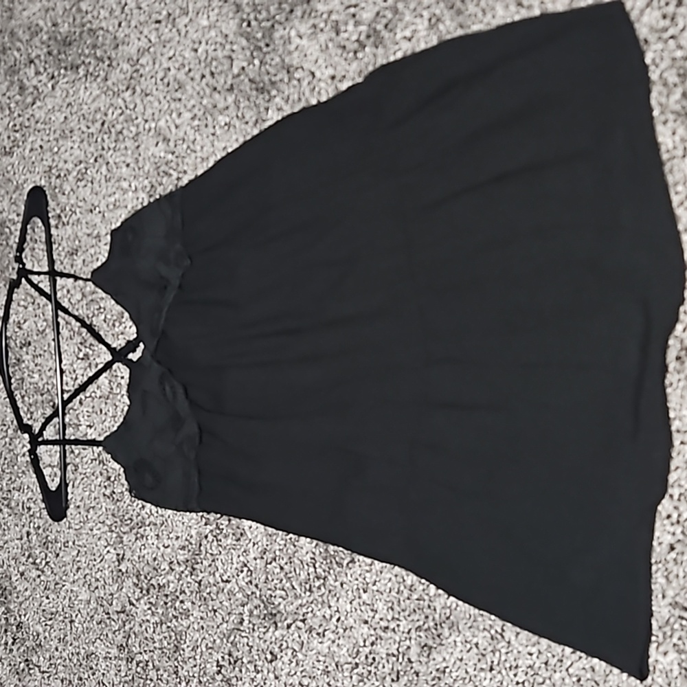 Honey and sparkle black spaghetti strap dress size small